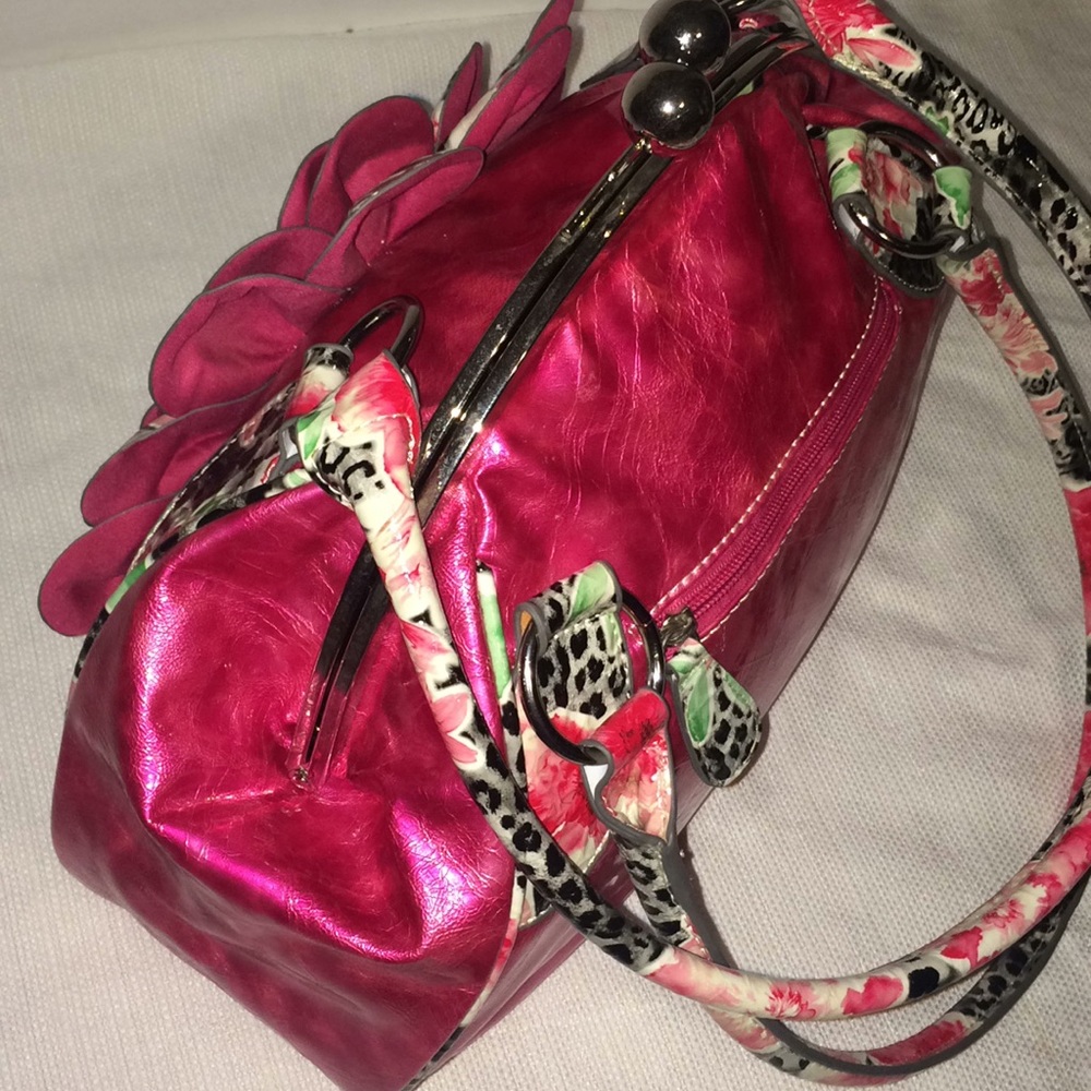 Stylish Pink Floral Women's Bag